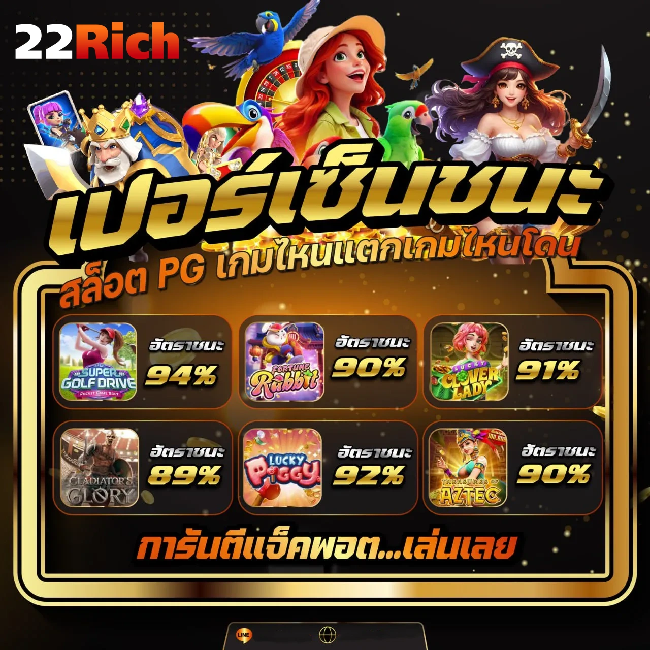 เกมสล็อตยอดนิยม 22rich